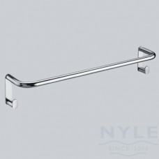 Single Towel Bar with Hooks 450mm-600mm